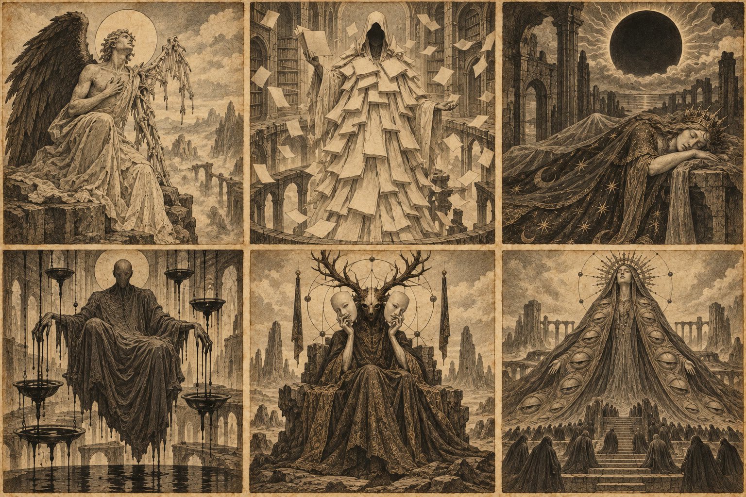 Segunda representación de Arael, el Ángel Interrumpido